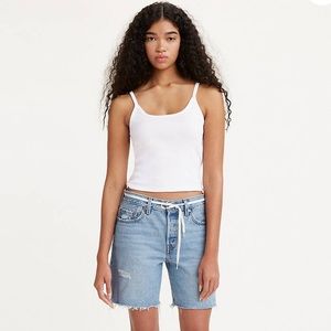 NWT! Levi’s 501 ‘90s Denim Cutoff Shorts Medium Wash